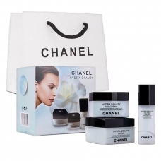 Косметический набор кремов для лица Chanel Hydra Beauty из 3 кремов Косметический набор кремов для лица Chanel Hydra Beauty из 3 кремов