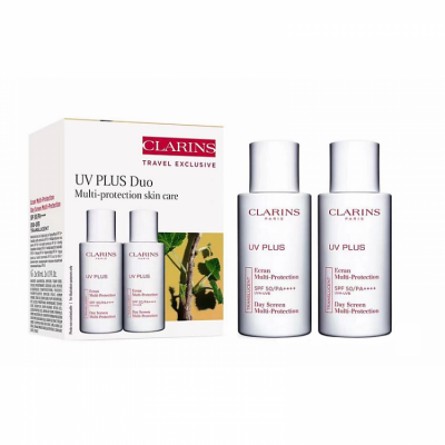 Косметический набор для лица Clarins UV Plus SPF50 Duo Translucent из 2 кремов