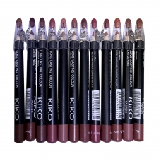 Косметический карандаш для губ Kiko Long Lasting Colour с точилкой 12 шт
