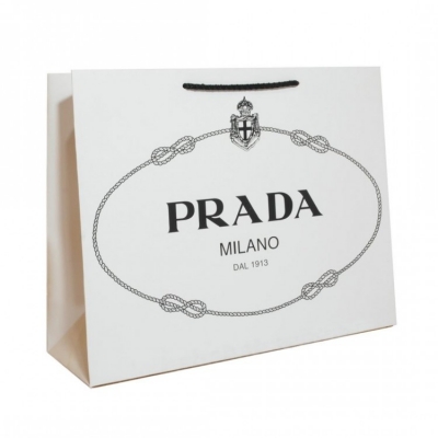 Подарочный пакет Prada 43x34 широкий