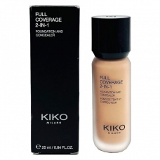 Крем тональный + консиллер Kiko Full Coverage 2 в 1 Крем тональный + консиллер Kiko Full Coverage 2 в 1