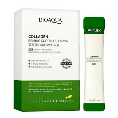 Маска для лица ночная Bioaqua Collagen Firming Sleeping Mask (20 шт)