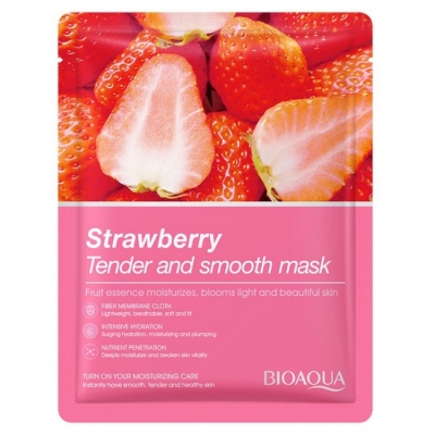 Маска Bioaqua Strawberry Tender and Smooth Mask для лица