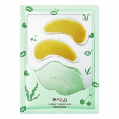Набор Bioaqua Honey and Aloe (патчи для глаз + для губ) 1 шт