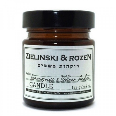 Парфюмированная свеча для дома Zielinski & Rozen Lemongrass & Vetiver, Amber