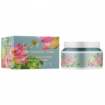 Крем Jigott Lotus Flower Moisture Cream для лица