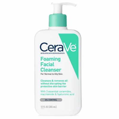 Очищающий крем-гель CeraVe Foaming Facial Cleanser для лица 355 мл