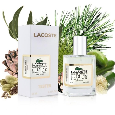 Тестер Lacoste Eau De Lacoste L.12.12 Blanc - Pure мужской 58 ml