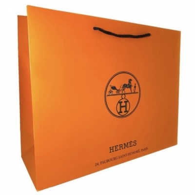 Подарочный пакет Hermes 43x34 широкий