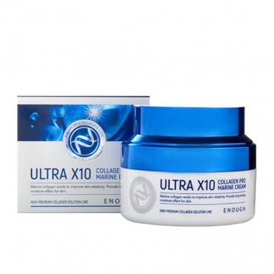 Крем Enough Ultra X10 Collagen Pro Marine Cream для лица