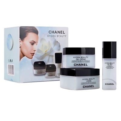 Косметический набор кремов для лица Chanel Hydra Beauty из 3 кремов
