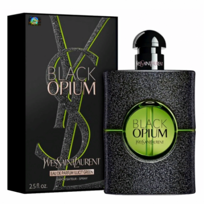 Парфюмерная вода Yves Saint Laurent Black Opium Illicit Green женская (Euro A-Plus качество Luxe)