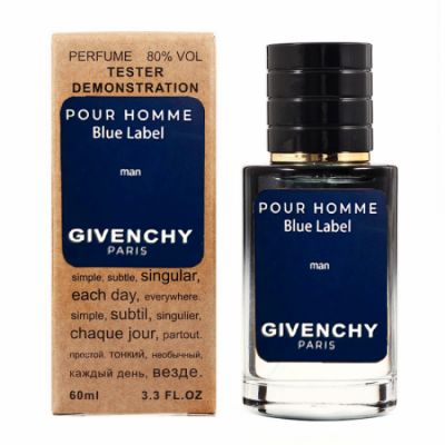 Тестер Givenchy Pour Homme Blue Label мужской