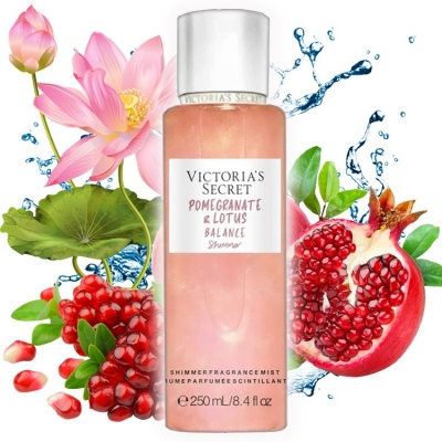 Парфюмированный спрей для тела Victoria's Secret Pomegranate & Lotus Balance Shimmer